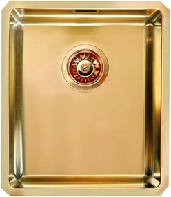 Chiuveta inox Alveus Quadrix 20 finisaj bronz 39x45 cm