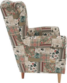 Fotoliu, material textil în stilul patchwork viorica 1, CHARLOT