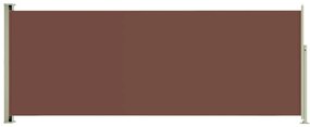 Copertina laterala retractabila de terasa, maro, 200x500 cm Maro, 200 x 500 cm