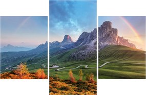 Tablou cu curcupeu deasupra stâncilor (90x60 cm)