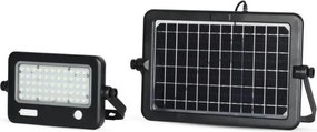 Proiector solar LED reglabil cu senzor LED/10W/3,7V 4000K IP65 + port USB