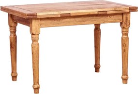 Masa extensibila, L120(210) 80 H80 cm, natur antichizat, lemn masiv
