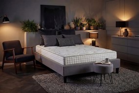 Saltea ortopedica Aloe Vera Dual Confort, 160x190x25cm, Memory 4 cm, 7 zone de confort, reversibila, fermitate medie