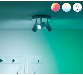 WiZ LED RGBW spot reglabil IMAGEO 3xGU10/4,9W/230V alb Wi-Fi