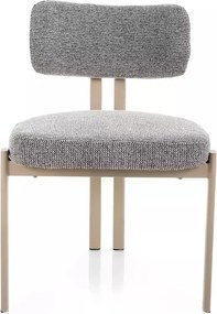 Scaun tapitat Misaki 254 gri / cașmir - H81 cm