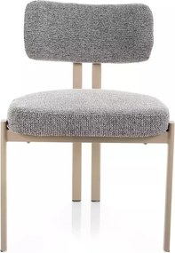 Scaun tapitat Misaki 254 gri / cașmir - H81 cm