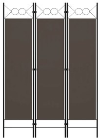 320701 vidaXL Paravan de cameră cu 3 panouri, antracit, 120 x 180 cm