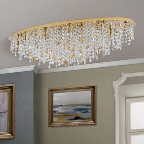 Lustra cristal K9 design elegant de lux CRYSTALRIVER aurie