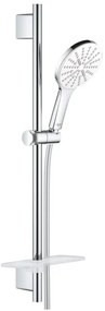 Grohe Rainshower Eco SmartActive 130 Set dus cu bara 60 cm si savoniera, crom alb (moon white)