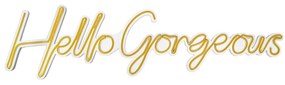 Aplica de Perete Neon Hello Gorgeous, 75 x 18 cm