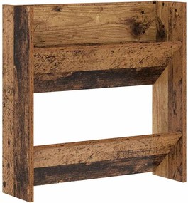 vidaXL Dulap pentru pantofi Lemn vechi 60 x 18 x 60 cm Lemn compozit