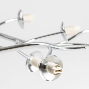 Lustră LED aplicată Brilagi MISTEL 15xG9/3W/230V crom lucios/fumuriu