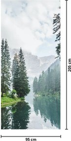 Fototapet pentru ușă - Lacul montan (95x205cm)