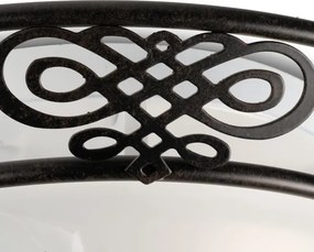 BRILAGI - Lampă de tavan FRESCO 3xE27/40W/230V Ø 48 cm maro