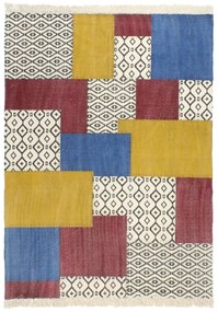 Covor Kilim tesut manual, multicolor, 160 x 230 cm, bumbac 160 x 230 cm