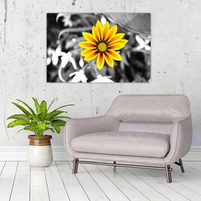 Tablou cu floare galbenă (90x60 cm)
