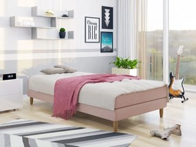 Pat de o persoană 120 cm Mac 1 (roz) (cu saltea). 1069998