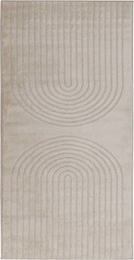 vidaXL Covoare de zonă Dreptunghiular GALATI Bej 150 x 80 cm Poliester