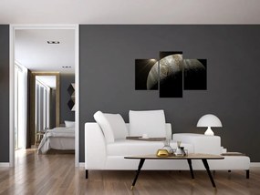 Tablou cu planetă în cosmos (90x60 cm)