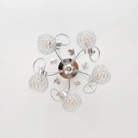 Lustră aplicată SOPHIA 5xE27/15W/230V crom lucios/transparent