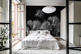 Tapet Vintage Peony, Black, Rebel Walls