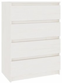808104 vidaXL Dulap lateral, alb, 60x36x84 cm, lemn masiv de pin