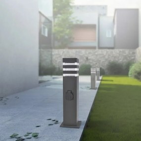 Lampă de exterior TEKSAS cu dulie 1xE27/20W/230V 44 cm IP44 antracit