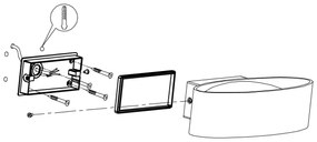 Eglo 98711 - Aplică perete exterior LED CHINOA LED/10W/230V IP44