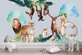 Autocolant de perete animale de la grădina zoologică 100 x 200 cm