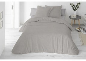 Lenjerie de pat din bumbac și in, gri, 160 x 200 cm, 2 buc. 70 x 80 cm