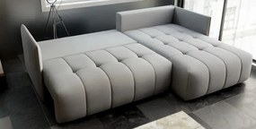 Colțar extensibil dumonde cu ladă de depozitare si sezut confortabil din spuma high-density, Malta Enjoy Grey II 235x185 cm