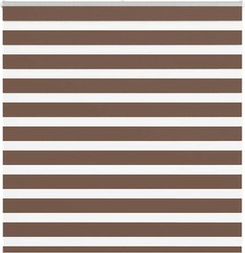 vidaXL Jaluzea tip zebra maro lățime țesătură 145,9 cm poliester