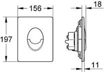 Placa actionare wc Grohe Skate Air-38505000