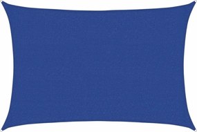 vidaXL Pânză parasolar, albastru, 2,5x3,5 m, HDPE, 160 g/m²