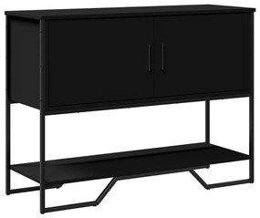 vidaXL Măsuță consolă, negru, 100x35x74,5 cm, lemn prelucrat