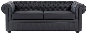 Set canapele CHICHESTER (piele) (negru) (pentru 4 persoane). 1019057