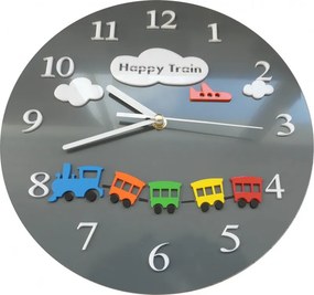 SENTOP | Ceas de perete pentru copii cu tren | OBLAKA