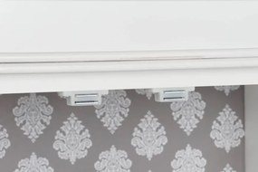 Bufet alb din lemn cu vitrină din sticlă, L142,5 cm, „Amélie”