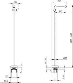 Silia Baterie pentru chiuvetă, de sine stătător BQS_02KK