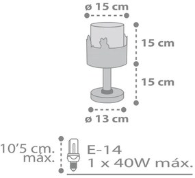 Lampă pentru copii LOVING DEER 1xE14/40W/230V Dalber 61271