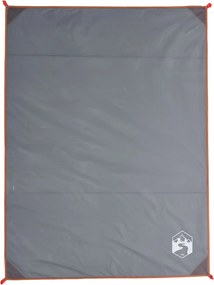vidaXL Pătură de picnic cu țăruși, gri și portocaliu, 205x155 cm