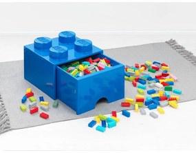 Cutie cu sertar pentru birou LEGO®, 15 x 16 cm, albastru