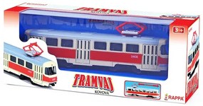 Tramvai unic din metalic Tatra T3, 16cm - cu tragere