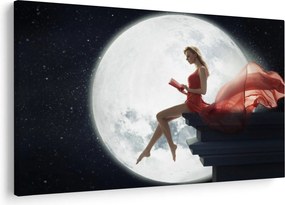 Tablou - Femeia sub clar de lună (90x60 cm)