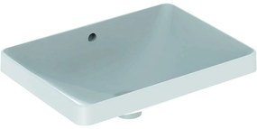 Lavoar baie incastrat alb 55 cm, dreptunghiular, Geberit VariForm Fara orificiu