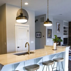 Lustră pe lanț Feiss FE-CADENCE-2P-MB CADENCE 2xE27/75W/230V