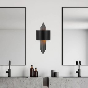 Aplică de perete neagră – Opviq lights