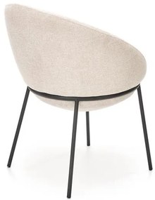 Scaun tapitat K482 bej