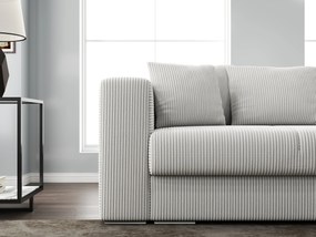 Canapea extensibilă dumonde cu ladă de depozitare si sezut confortabil din spuma high-density, Gloria Zoom Cream 240x100 cm