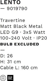 Veioza/Lampa de masa decorativa LENTO